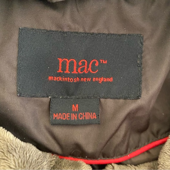 Macintosh New England Women's Quilted Winter Coat M Brown Removable Hood Zipper - Picture 2 of 15